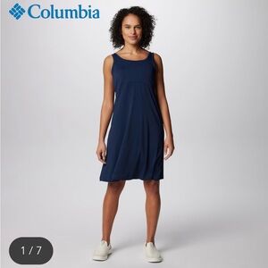 Columbia Dark Blue Scoop-Back Sleeveless PFG Freezer III Dress